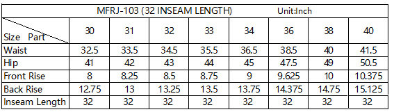 FORGE FR MEN'S DENIM STRETCH JEANS WITH EMBROIDERY