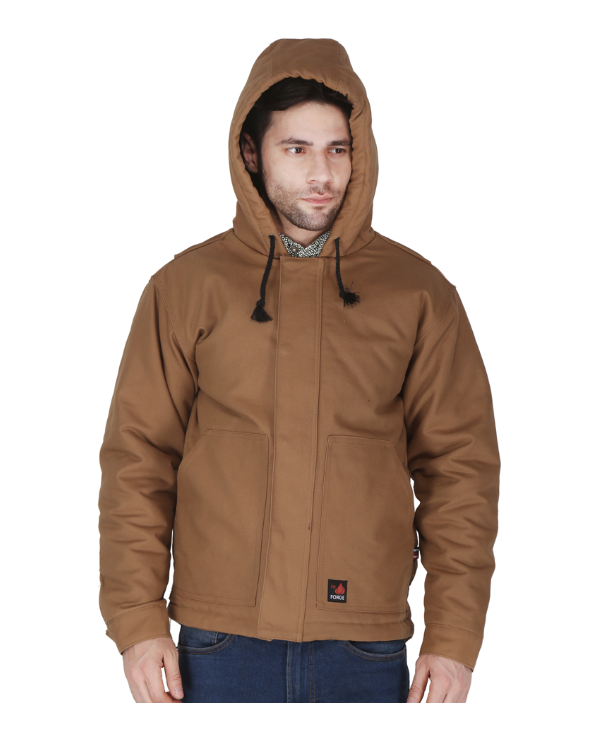 ForgeFR Men's FR Duck Jacket with Detachable Hood