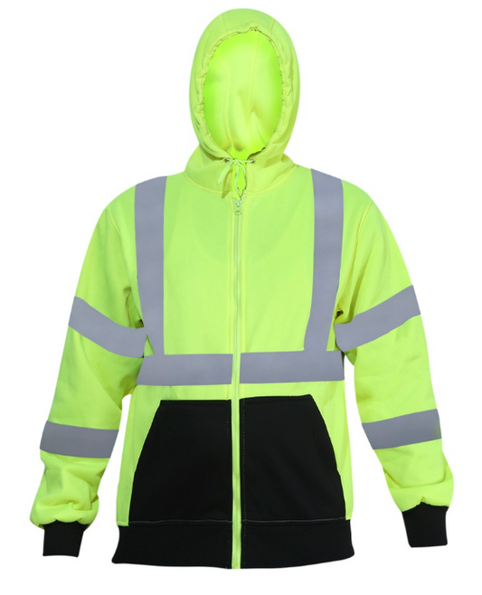 ForgeFR Men's Hi-Vis Hooded Sweatshirt with Hood