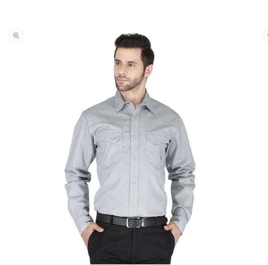 ForgeFR Men's FR Print & Plaid Shirt