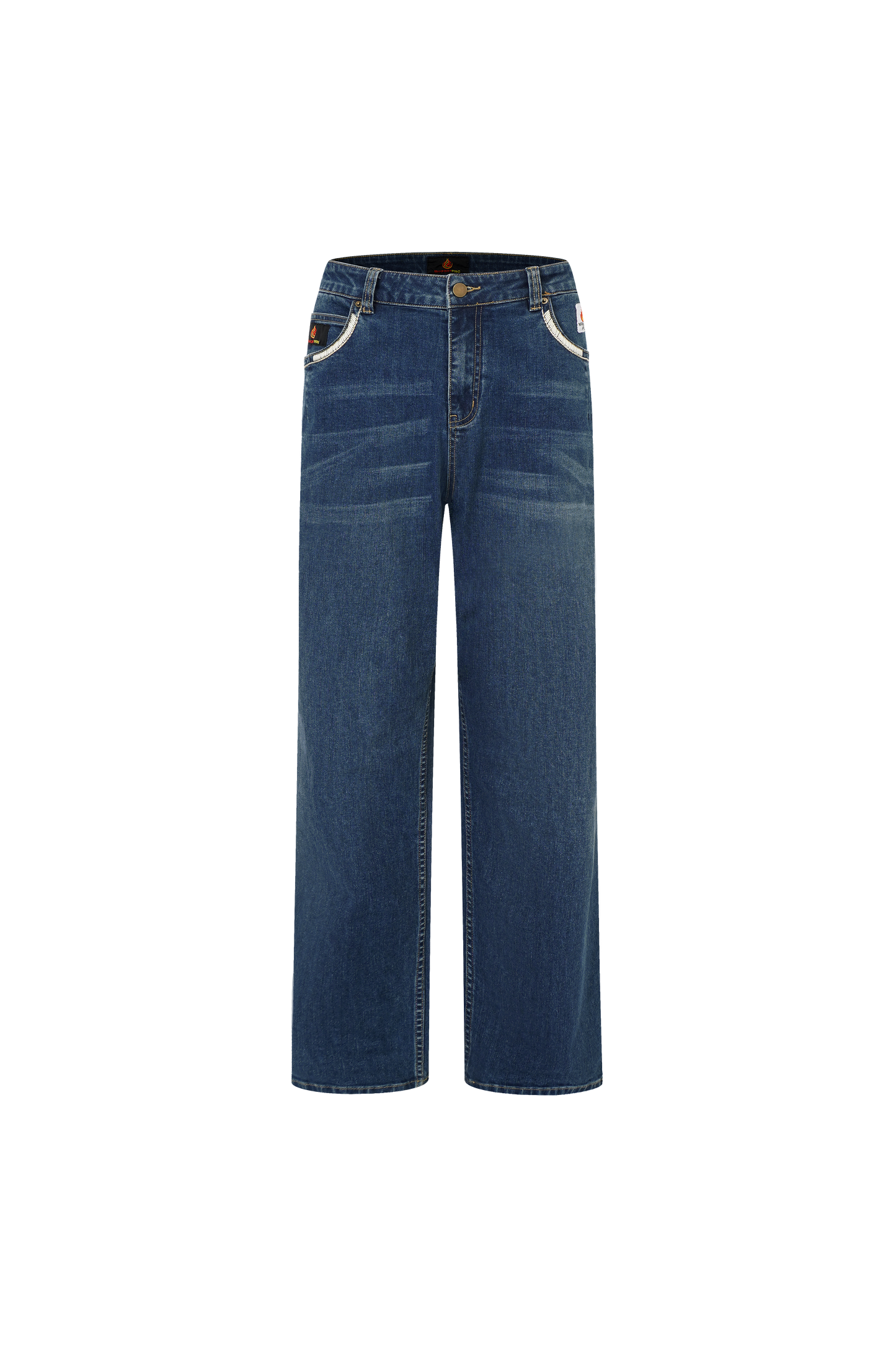 Budget FRC Men's Stretch Embroidery FR Jeans – Relaxed Fit | CAT 2 | NFPA 2112