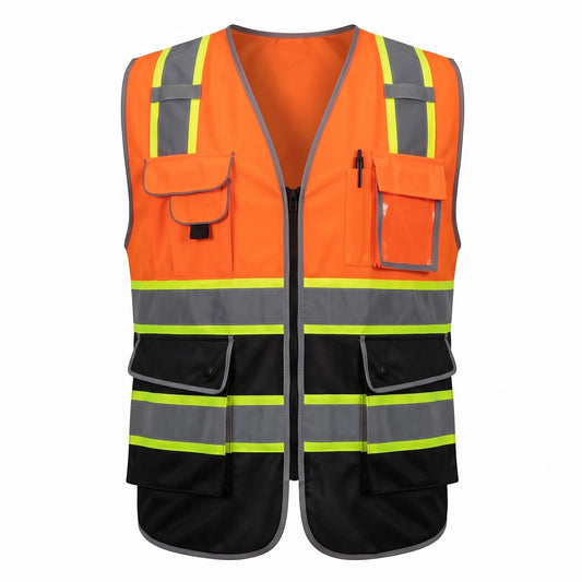 G.R.I.T Multi Pockets Men's Mesh Reflective Vest ANSI Class 2