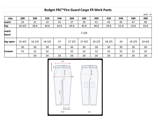 Budget FRC™Fire Guard Cargo FR Work Pants America 250 LTD. Edition