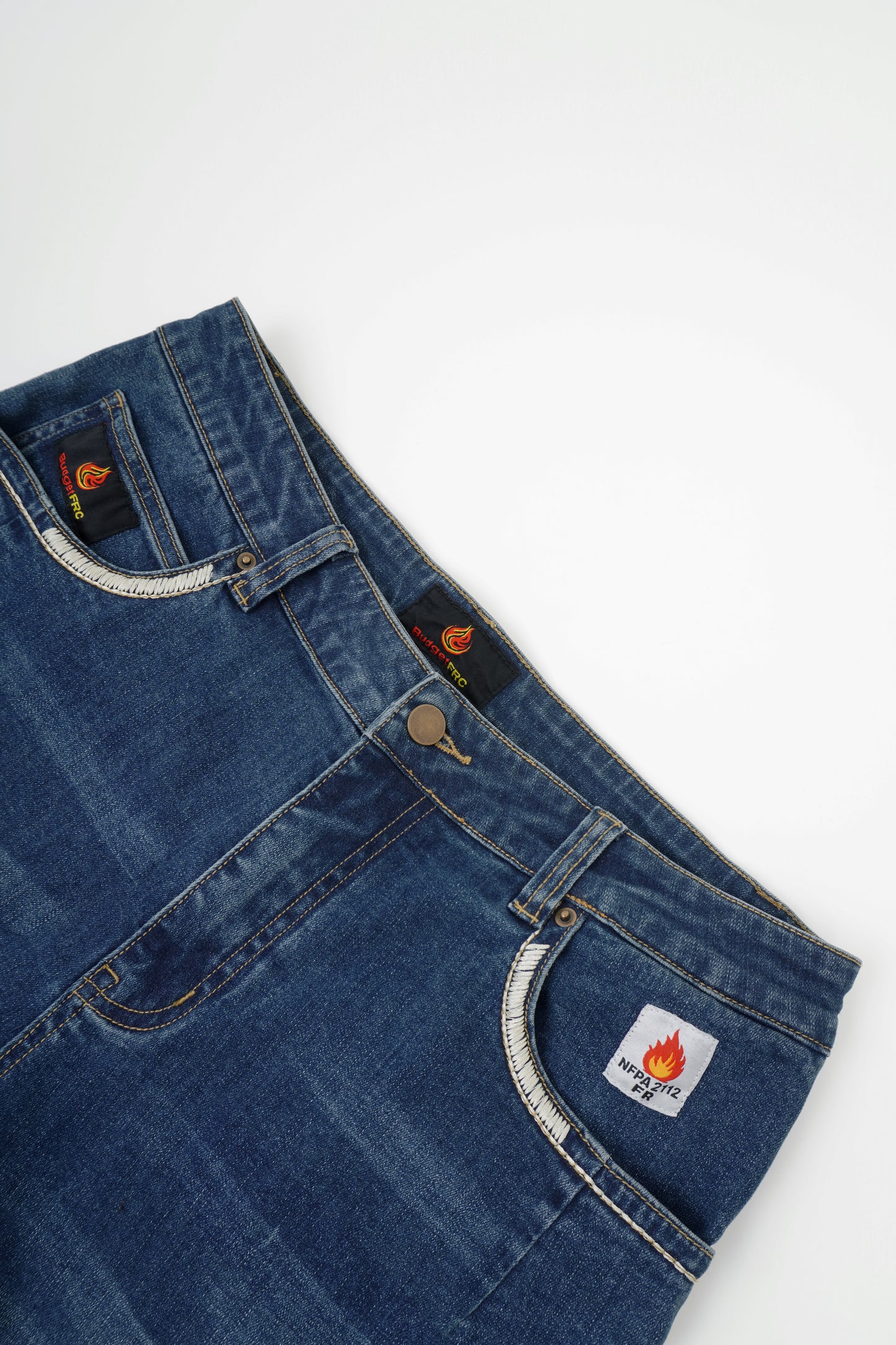 Budget FRC Men's Stretch Embroidery FR Jeans – Relaxed Fit | CAT 2 | NFPA 2112