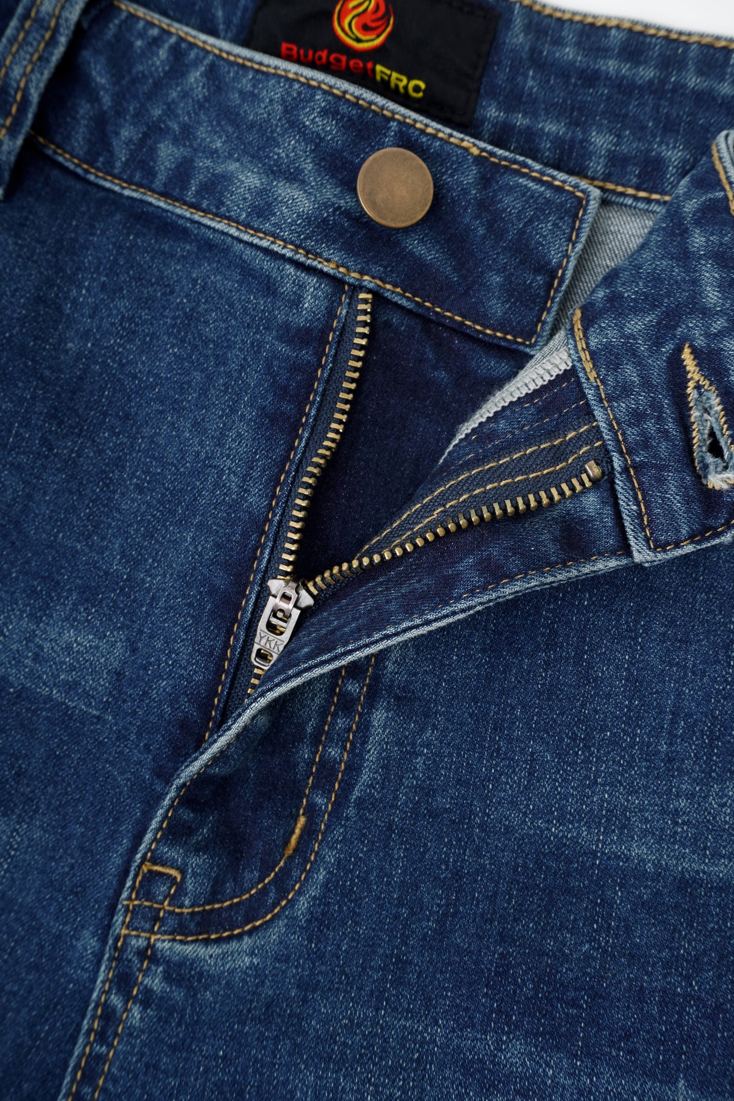 Budget FRC Men's Stretch Embroidery FR Jeans – Relaxed Fit | CAT 2 | NFPA 2112