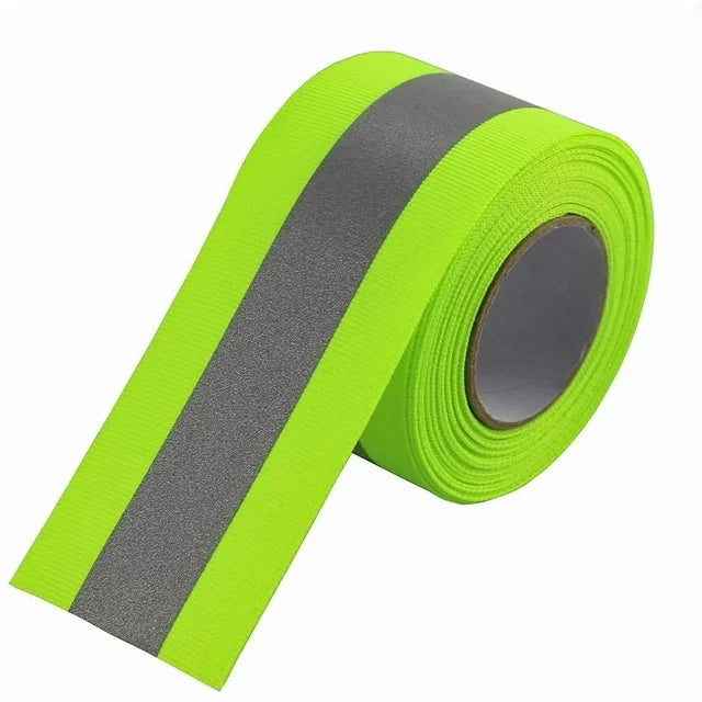 BUDGET FRC 2" HI-VIS REFLECTIVE FLAME RETARDENT HEAT TRANSFER WARNING TAPE