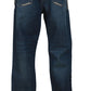 FORGE FR MEN'S DENIM STRETCH JEANS WITH EMBROIDERY
