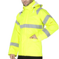 Forge Fr Men's Yellow hi-Vis Rain Jacket