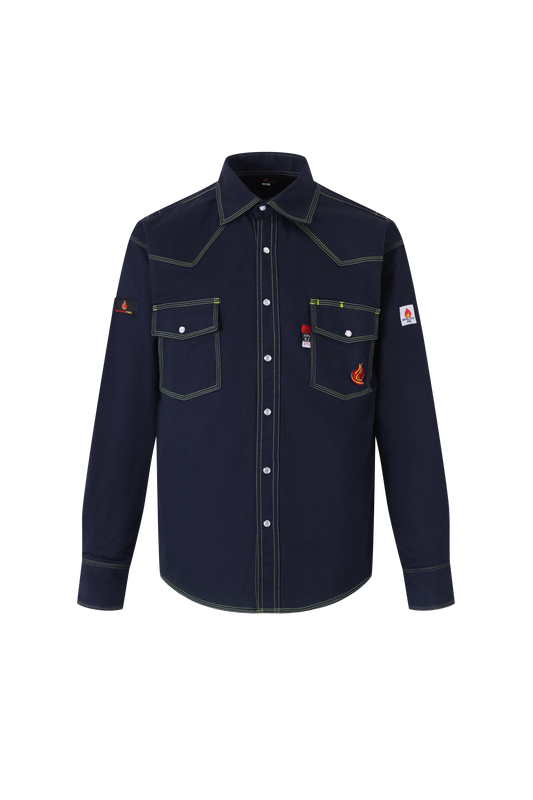 Budget FRC™ Pro-Vent Navy FR Shirt