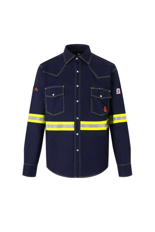 Budget FRC™ Pro-Vent Navy FR Shirt