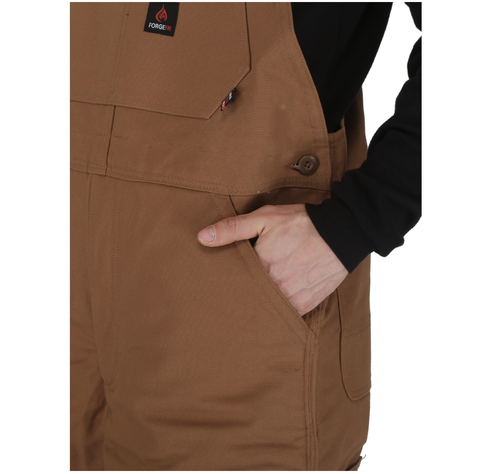 ForgeFR Men's Brown FR Insulated Bib Overall