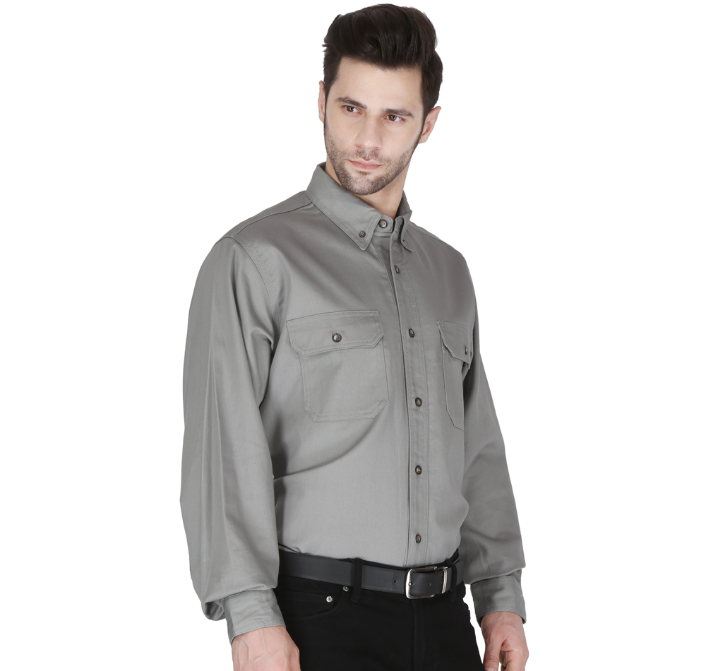 ForgeFR Men's FR Solid Button Shirt