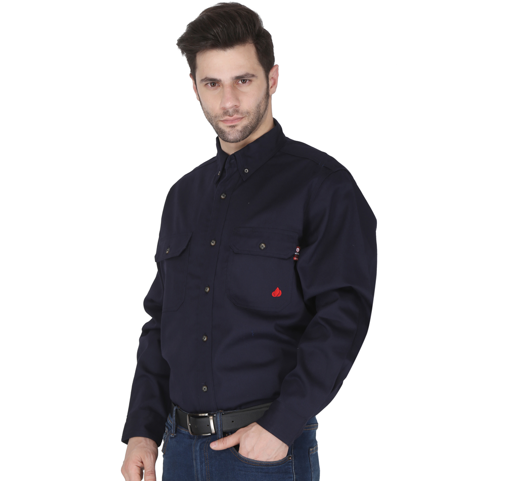 ForgeFR Men's FR Solid Button Shirt